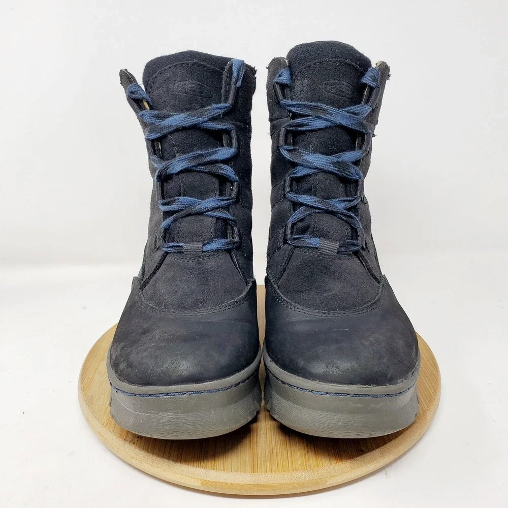 KEEN Wapato Boots Womens 7 Black Lace Up Waterproof Insulated Hiker Winter Shoes